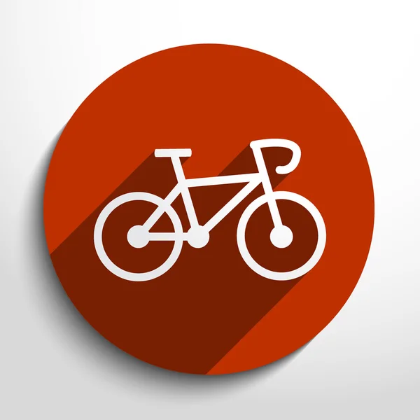 Vector bici icono web . — Vector de stock