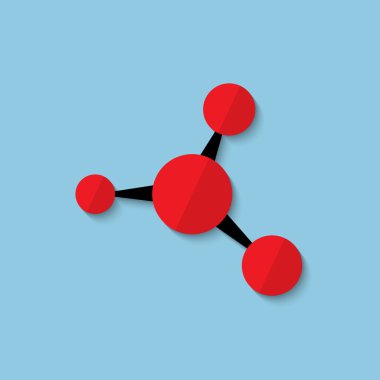 Vektör molekül web simgesi.