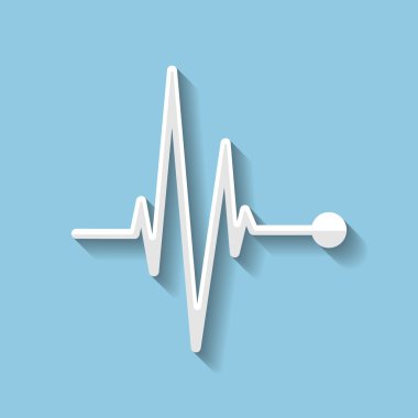 Vektör darbe düz simgesi.