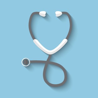 Vektör stetoskop web simgesi.