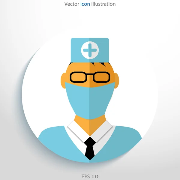 Vector doctor avatar. — Stock Vector