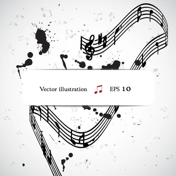 Fondo musical abstracto — Vector de stock