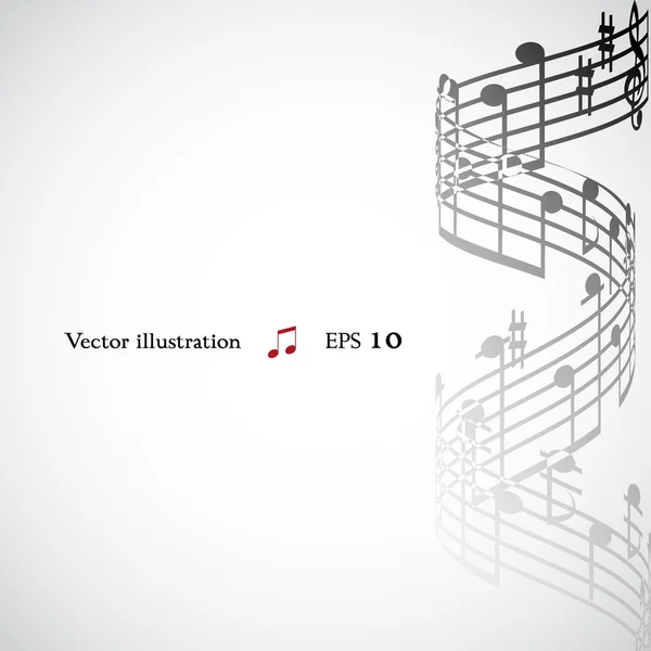 Fondo musical abstracto — Vector de stock