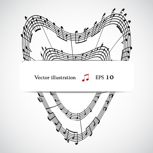 Абстрактный музыкальный фон
