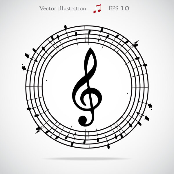 Абстрактный музыкальный фон
