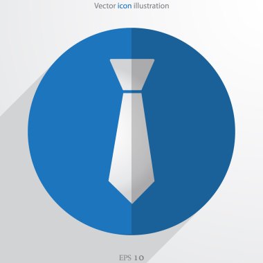 Vector necktie web flat icon