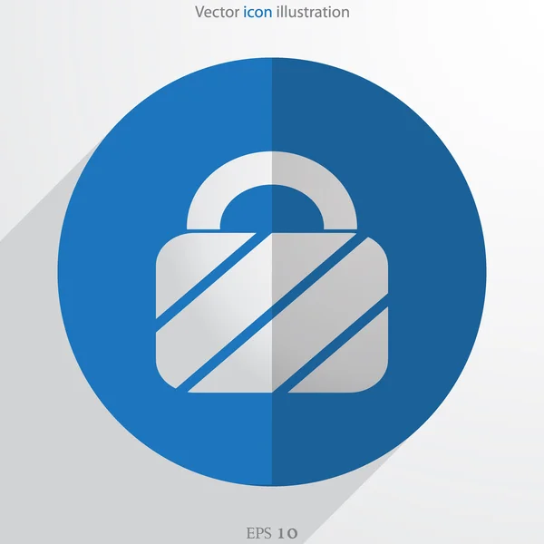 Vector hangslotpictogram web — Stockvector