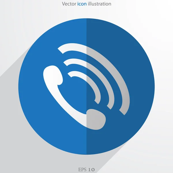 Vecteur téléphone handse web plat icône — Image vectorielle