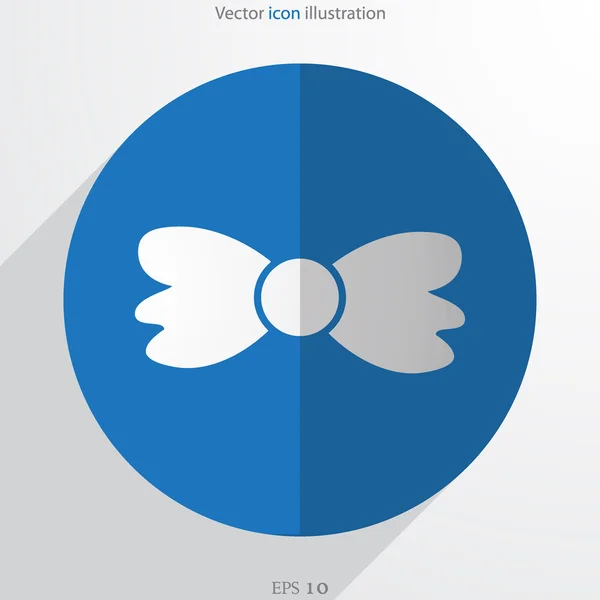 Icône plate du noeud papillon vectoriel — Image vectorielle