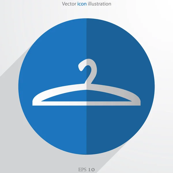 ベクトル ハンガー web フラット アイコン — ストックベクタ