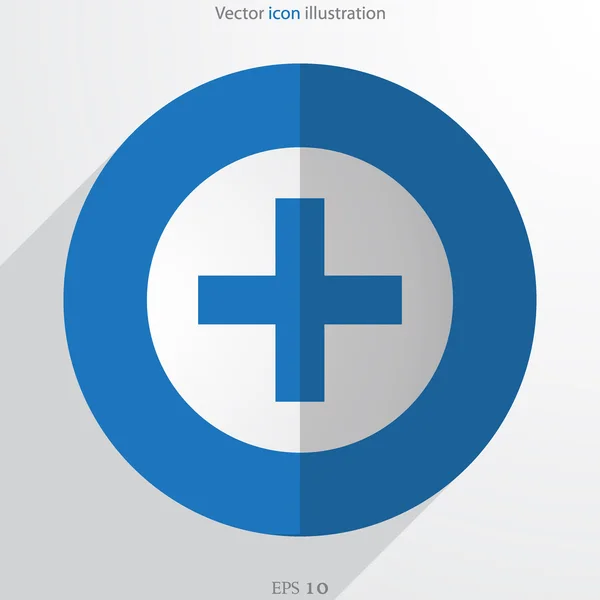 プラスの web フラット アイコン ベクトルします。 — ストックベクタ