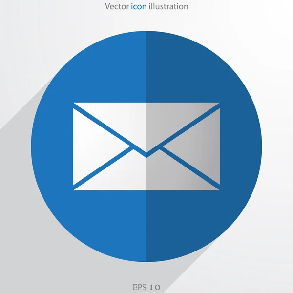 Vector mail web flat icon — Stock Vector