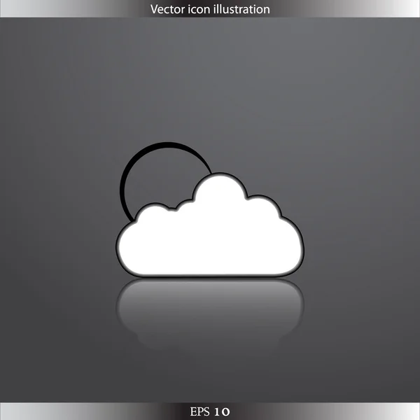 Vecteur météo web icône plate — Image vectorielle