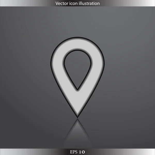 Vektor karta pekaren web platt icon — Stock vektor