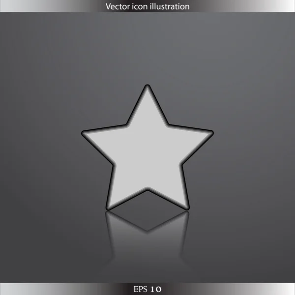Vector estrella web icono plano — Archivo Imágenes Vectoriales