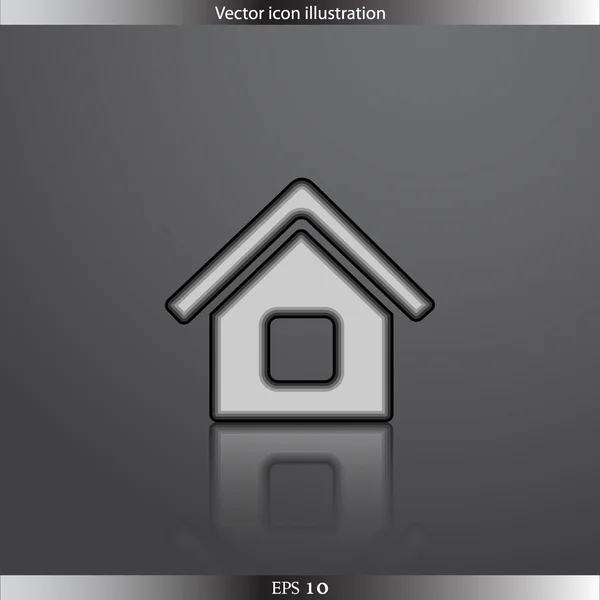 Vector home web icône plate — Image vectorielle
