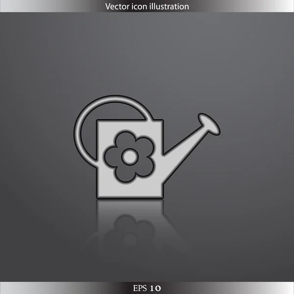 Riego vectorial puede web icono plano — Vector de stock