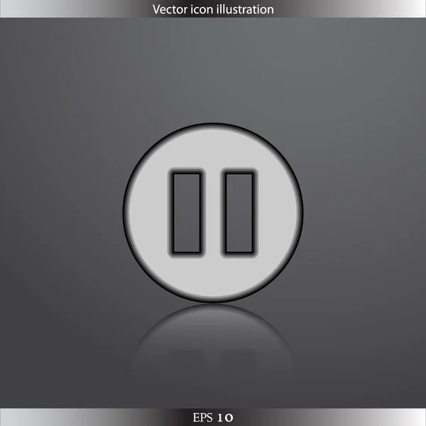 Vektor paus web platt icon — Stock vektor