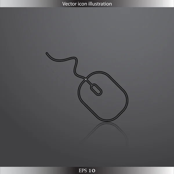 Vector pc mouse web icon — Stock Vector