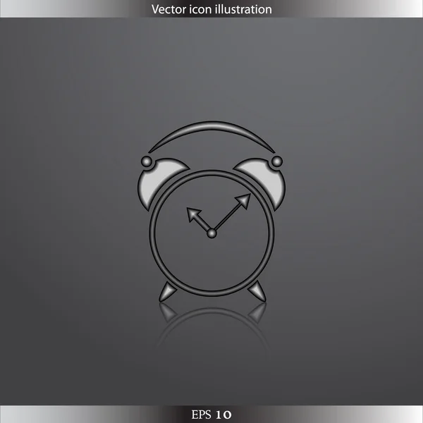 Icona piatto web orologio vettoriale — Vettoriale Stock