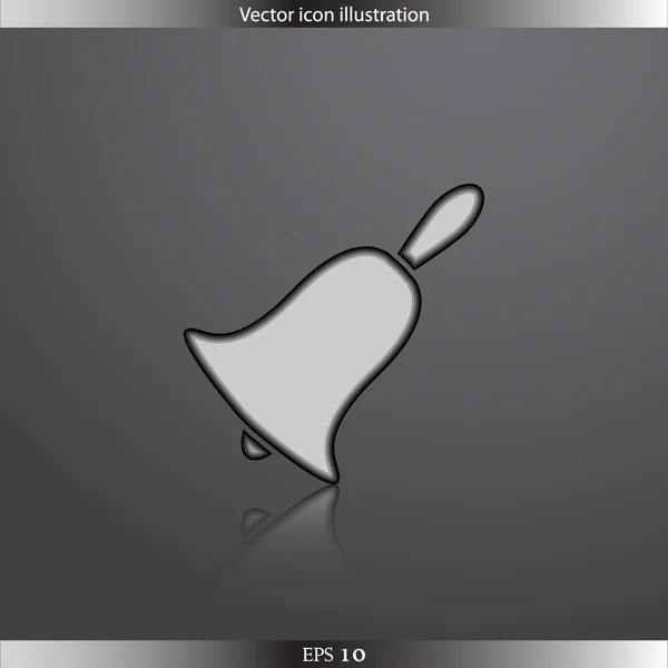 Vector bell web icon — Stock Vector