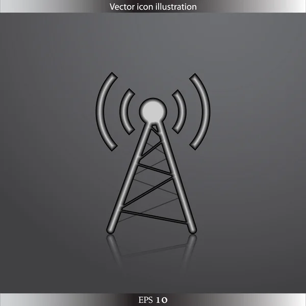 Vector wireless web icon — Stock Vector
