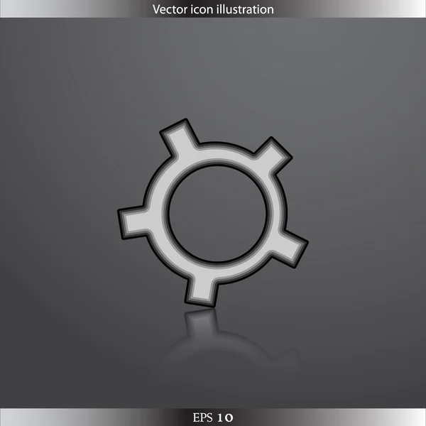 Vector icono de engranajes — Archivo Imágenes Vectoriales