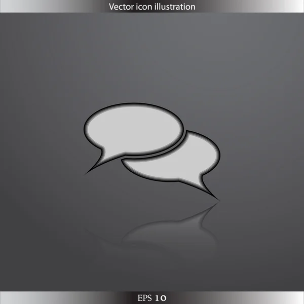 Vector speech bubble web icon — Stock Vector