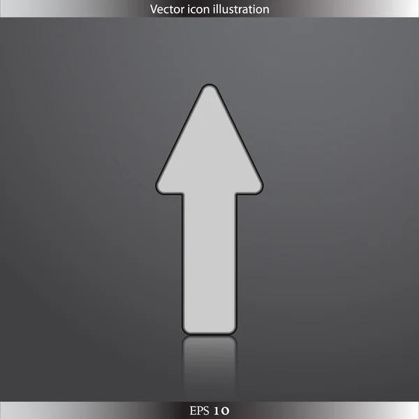 Vektorpfeil Web flaches Symbol — Stockvektor