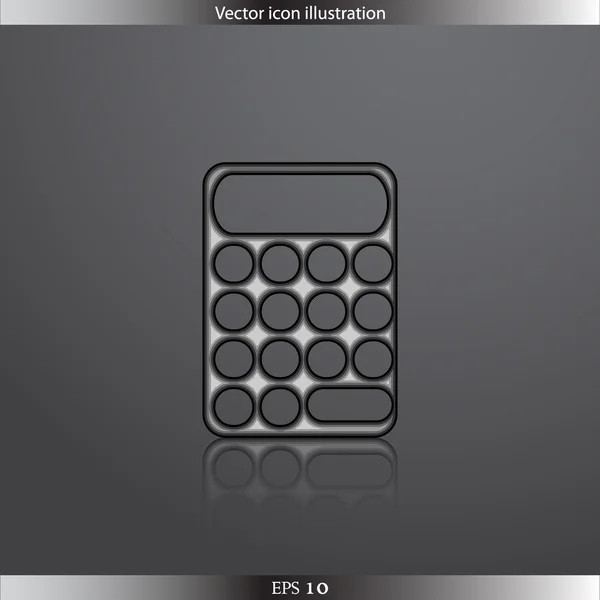 Ícone web calculadora vetorial —  Vetores de Stock