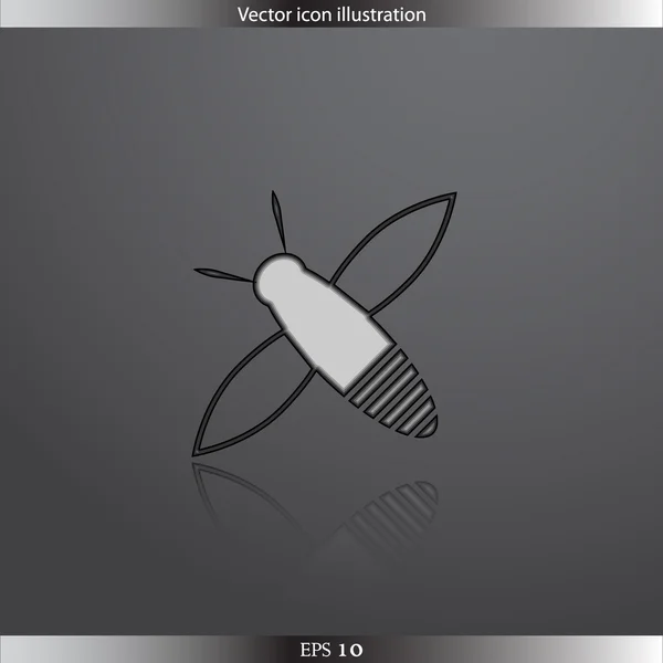 Vector bee web icon — Stock Vector