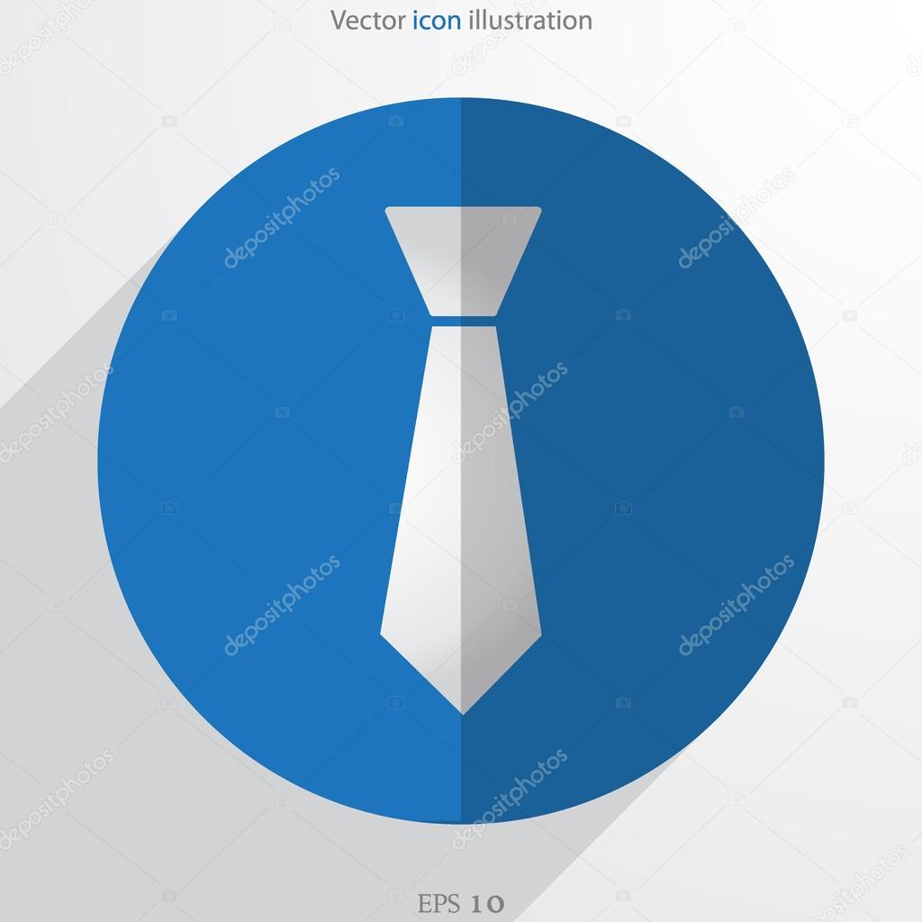 Vector necktie web flat icon