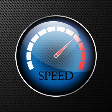 hız göstergesi web düz simgesi