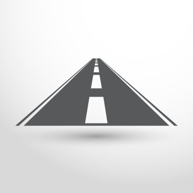 Tünel web düz simgesi olan yol