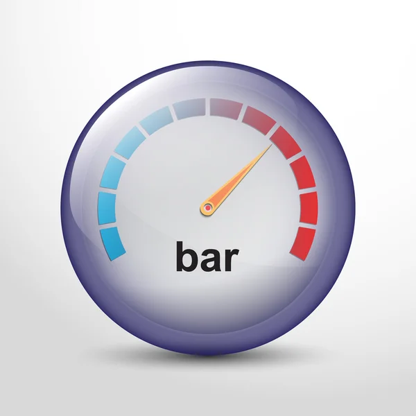 Speedometer web flat icon — стоковый вектор