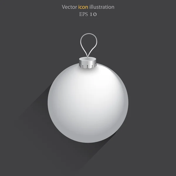 Vector bola de Navidad icono de fondo ilustración . — Vector de stock