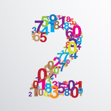 Numaralardan gelen iki numaralı vektör.