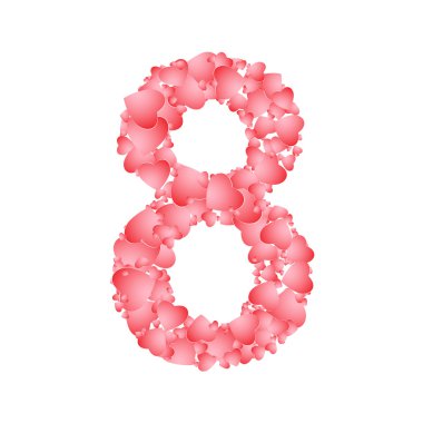 Vektör kalpler sekiz numaradan.