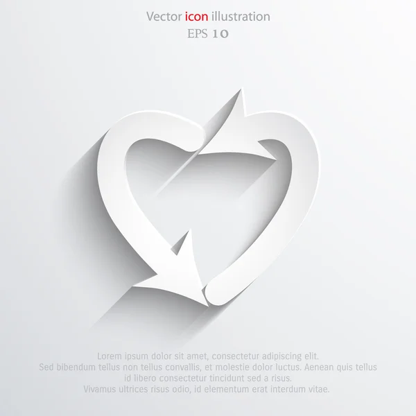 Vektor dating pilen web icon. — Stock vektor