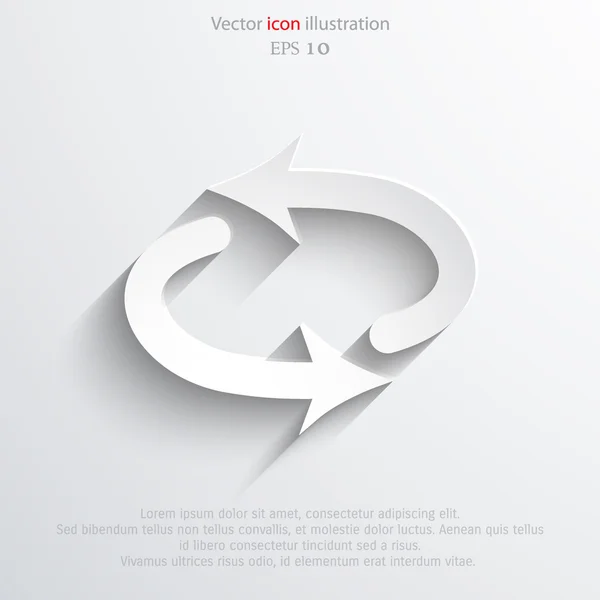 Icono web de actualización vectorial . — Vector de stock