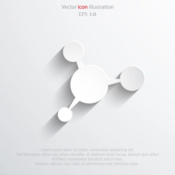 Vector molecule web icon. — Stock Vector
