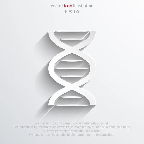 Icona web del DNA vettoriale . — Vettoriale Stock