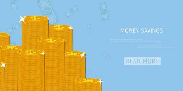 Vector money savings concept — Διανυσματικό Αρχείο