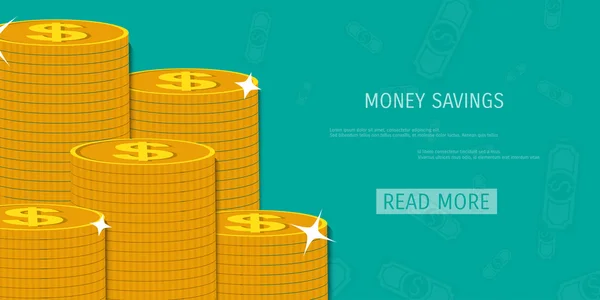 Vector money savings concept — Stock vektor