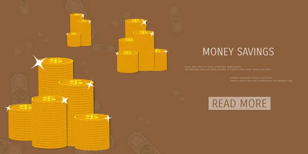 Vetor conceito de poupança de dinheiro —  Vetores de Stock