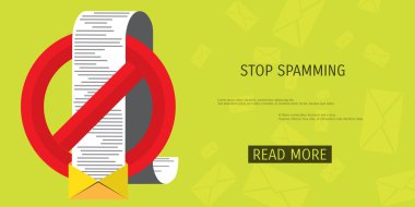 Vektör spam web simgesi.