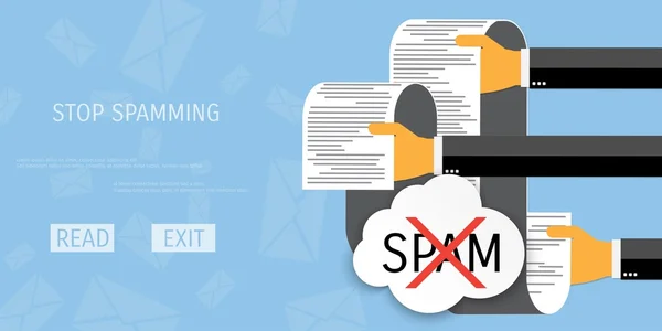 Vector spamming web icon. — Stock Vector