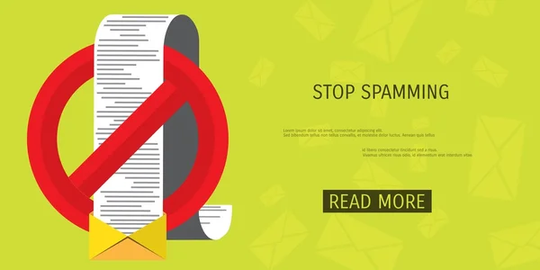 Vector spamming icono web . — Vector de stock