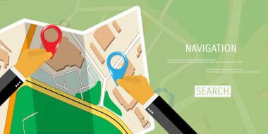 Vektör düz kavramı dünya seyahat ve Turizm.