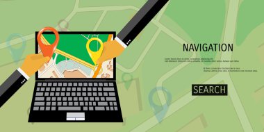 Vektör düz kavramı dünya seyahat ve Turizm.